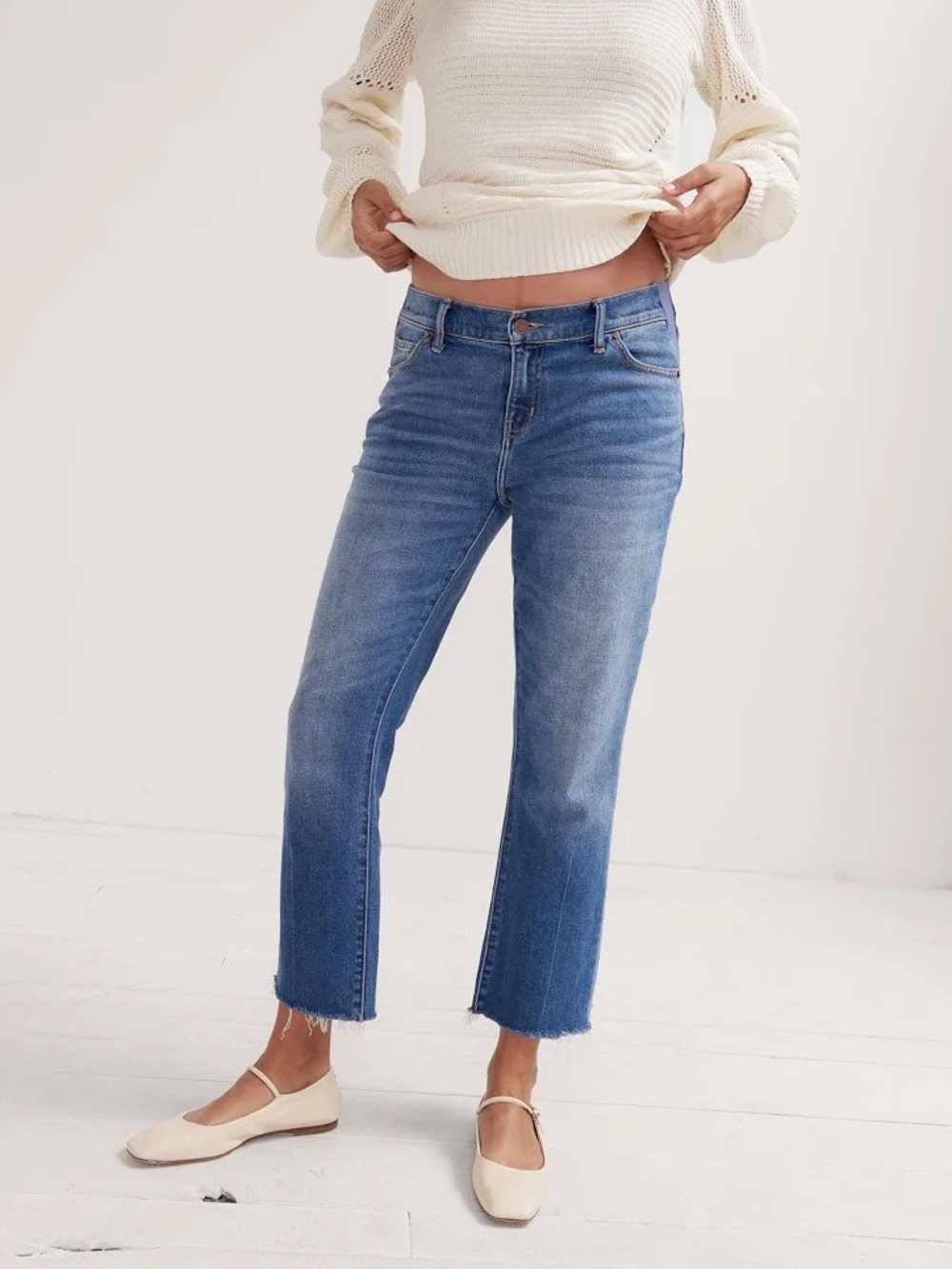 HATCH The Crop Maternity Jean, US 6/28
